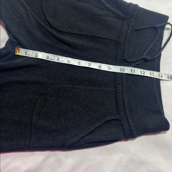 Lululemon Knit Joggers Charcoal Gray Drawstring Ribbed Cuffs - Picture 4 of 10